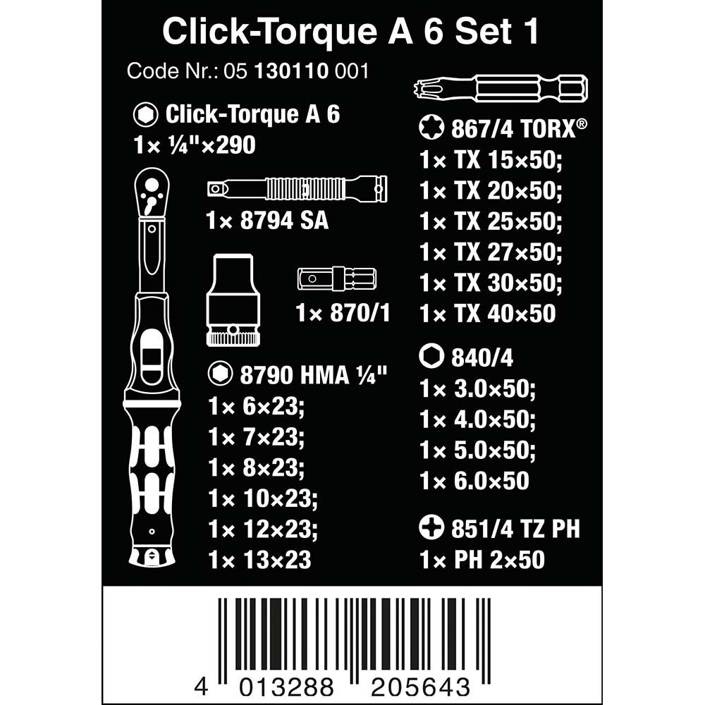 Click Torque A 6 20pcs