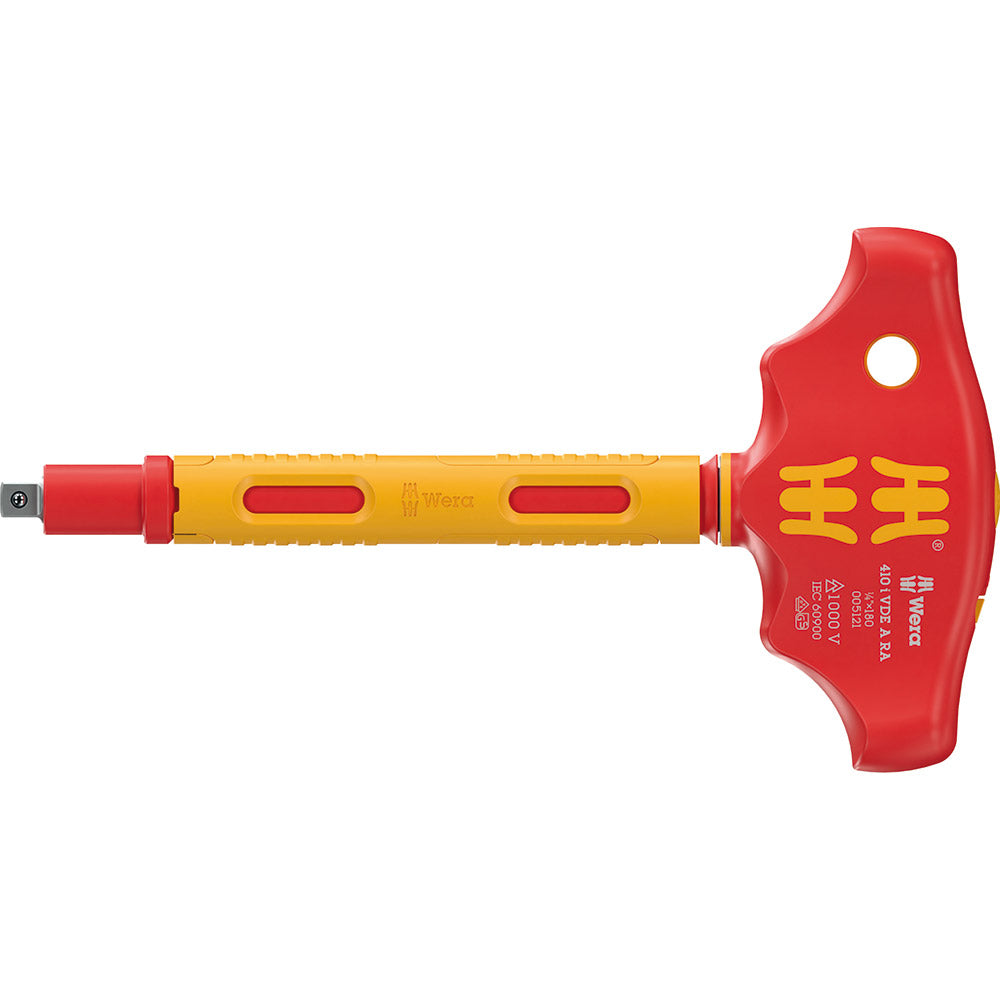 VDE T-Handle Ratchet Screwdriver for 1/4" Sockets