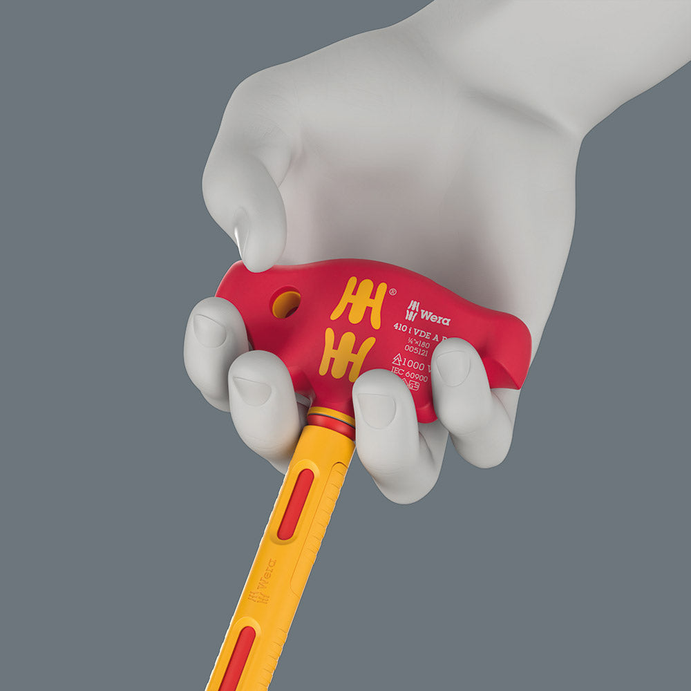 VDE T-Handle Ratchet Screwdriver for 1/4" Sockets