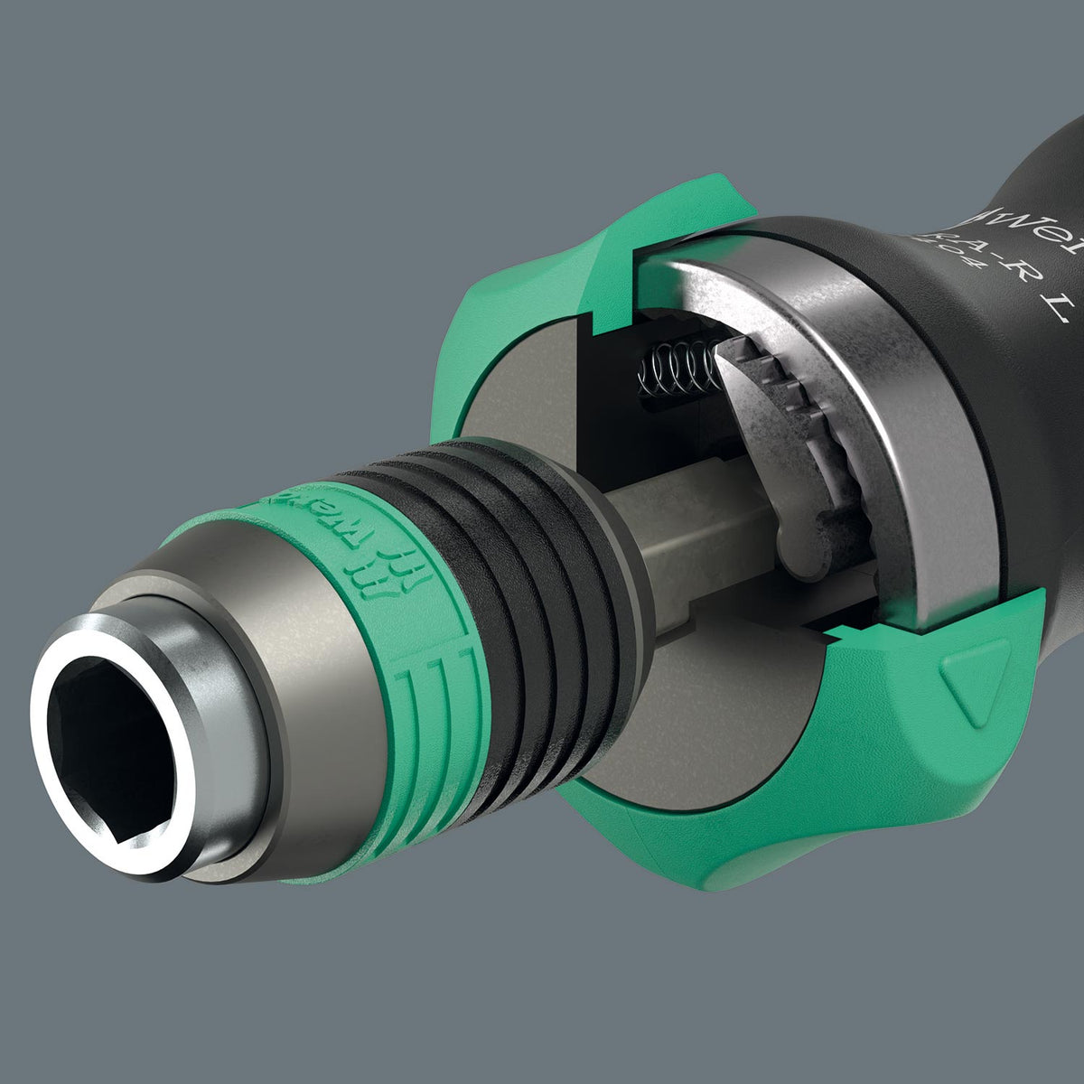 Bitholding screwdriver 1/4" With Ratchet Function