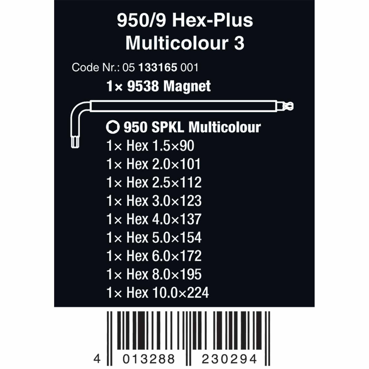 950/9 SPKL Hex-Plus 3 Workshop Rack 9pc