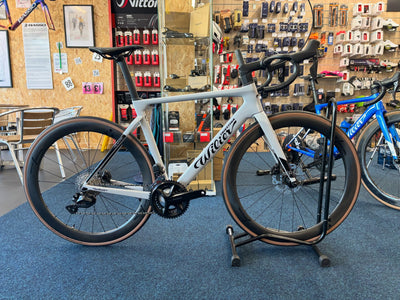 Wilier Filante SL road bike in Grey/Black with Shimano 105 Di2 and Miche SWR 50mm wheels
