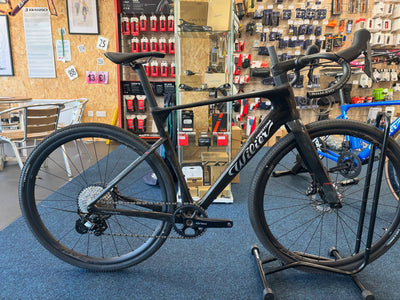 Wilier Rave SLR gravel bike in Black with Shimano GRX 12-speed and Miche Graff alloy wheels