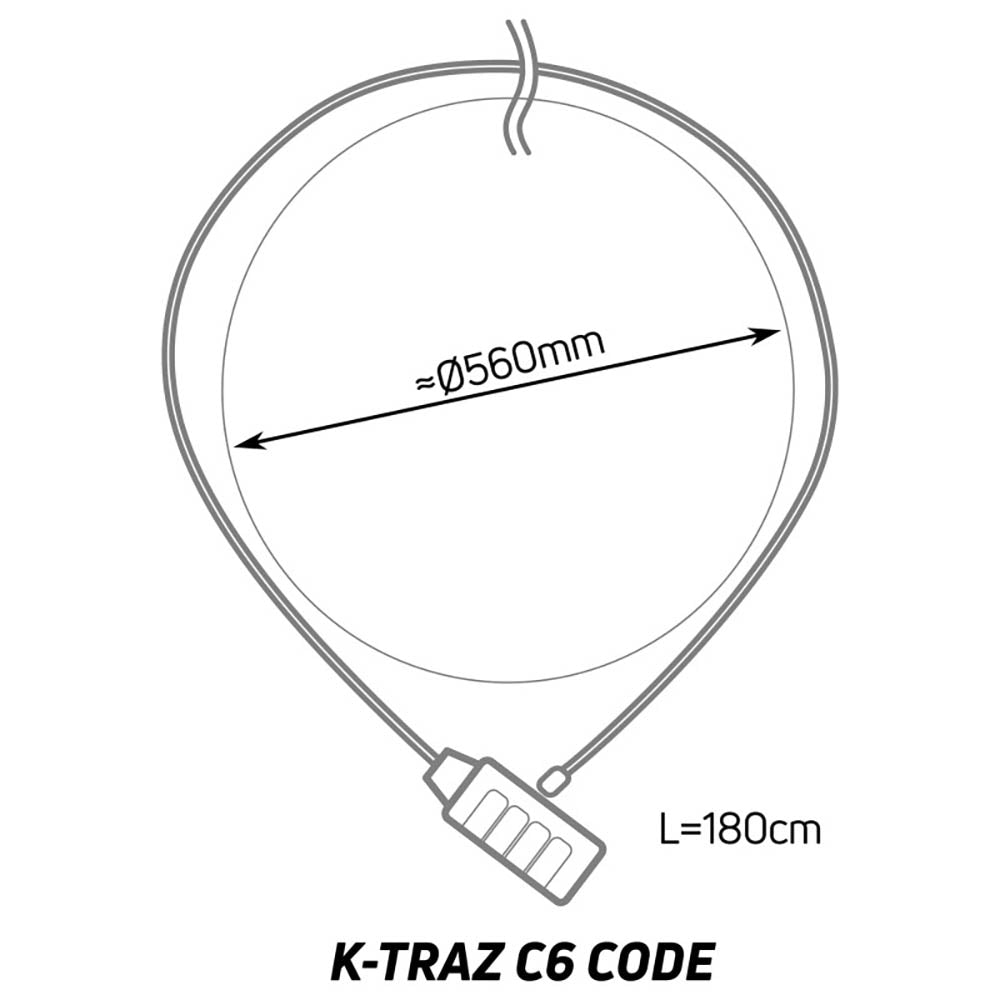 K-Traz C6 Coded Cable Lock