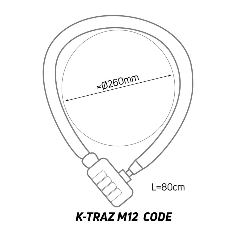 K-Traz M12 Coded Chain Lock