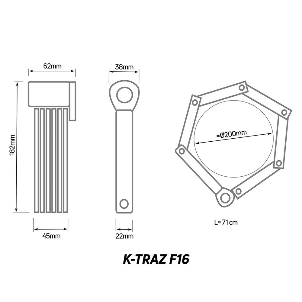 K-Traz F16 Folding Lock